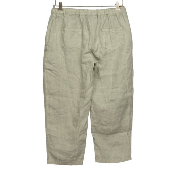 Women's Medium Linen Pants GRAND GREECE Resort Ware Capri Pants - Picture 2 of 5